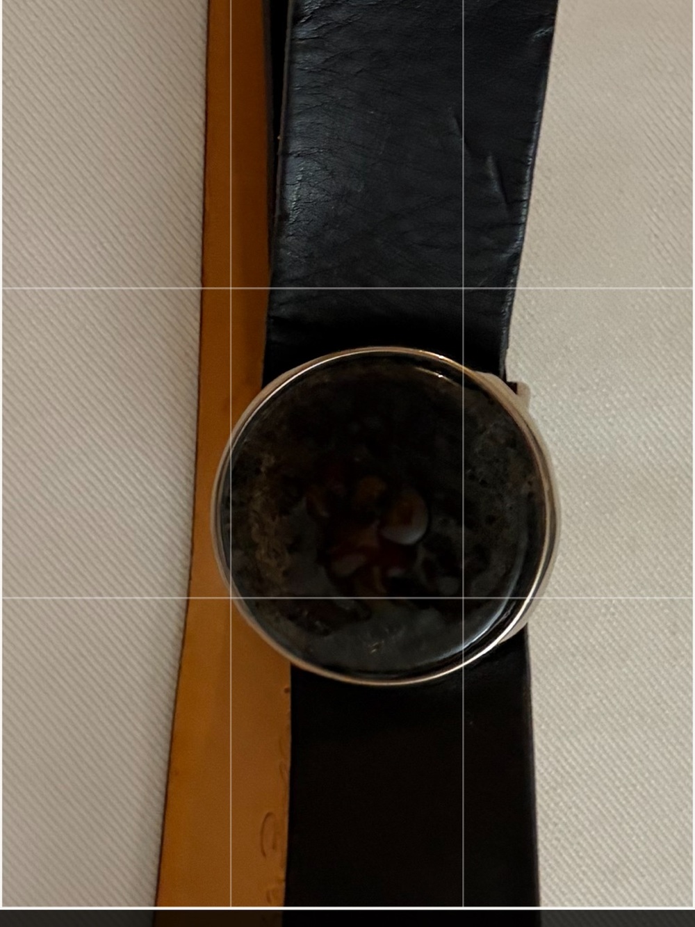 Classic Round Face Leather Strap Watch in Black and Brown